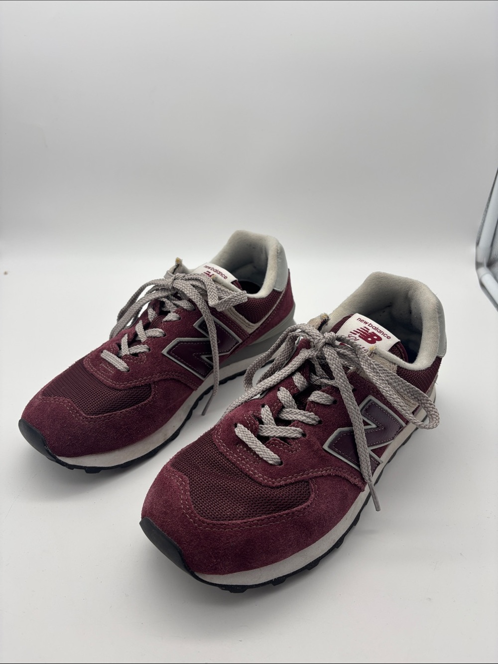 New Balance Men's Burgundy & Gray Running Sneakers